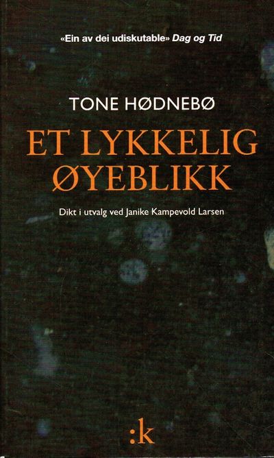 Et lykkelig øyeblikk. Dikt i utvalg ved Janike…