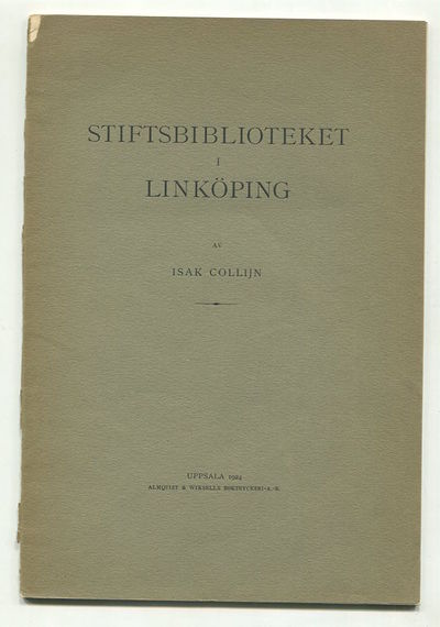 Stiftsbiblioteket i Linköping. Särtryck ur…