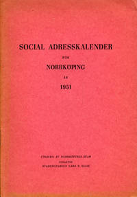 Social adresskalender för Norrköping år 1951.
