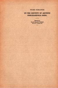 On the Identity of Arctotis Stoechadifolia Berg.