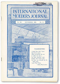 International Molders Journal. Vol. 69 no.11 (November, 1933)