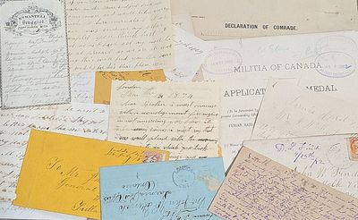 1865-1902 - An archive related to John W. Finch, a soldier from Ontario who fought in the American Civil War with a Michigan regiment, defended western Canada from Fenian Raids as a militiaman, and spent the remainder of his life living in both countries