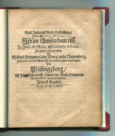 West-indianisk reese-beskriffning/ från åhr 1639…