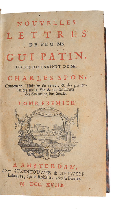 Nouvelles Lettres de Feu Mr. Gui Patin, Tirees du Cabinet de Mr. Charles Spon. 2 vols. (photo 2)