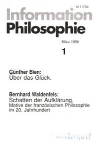 Information Philosophie 1. März 1995.