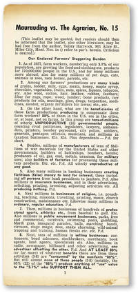 image of Marauding vs. The Agrarian. No. 15