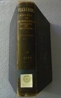 cover of Proceedings of the Society for Experimental Biology and Medicine Volume 41 May-June 1939