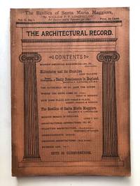 The Architectural Record, Vol. II, no. 1, July-September 1892