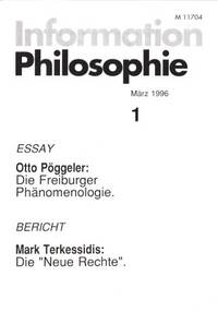 Information Philosophie 1. März 1996.
