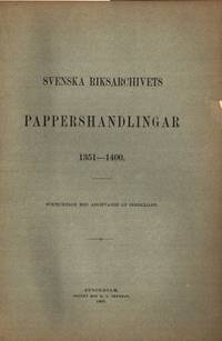 Svenska Riksarchivets Pappershandlingar…