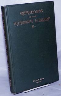 image of A Catalogue of the Harsnett Library at Colchester; in which are included A Few Books Presented to the Town by Various Donors Since 1631