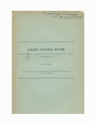 Linnés svenska resor. Föredrag, hållet i Svenska…