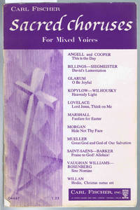 SACRED CHORUSES For Mixed Voices