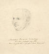 Primitive Methodist Minister. Original Portrait in Pencil. Caption states "Born August 25th 1798, at St. Ives, Cornwall