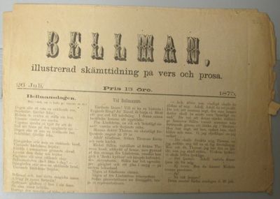 Bellman, illustrerad skämttidning på vers och…