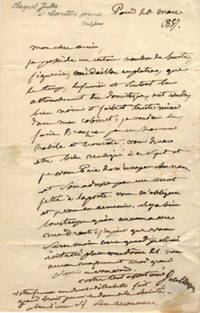 Autograph letter signed to [Jean-Pierre] Dantan jeune