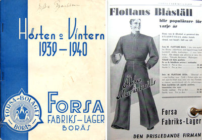 Netto-Priskurant från Forsa Fabriks-Lager. Hösten…