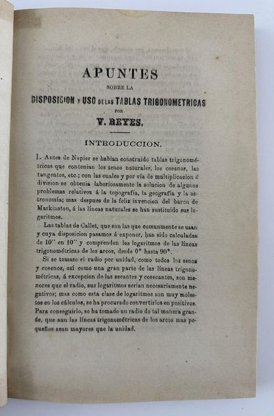 [Sammelband of Six Works by Mexican Civil Engineer, Meteorologist, and Statistician Vicente Reyes]