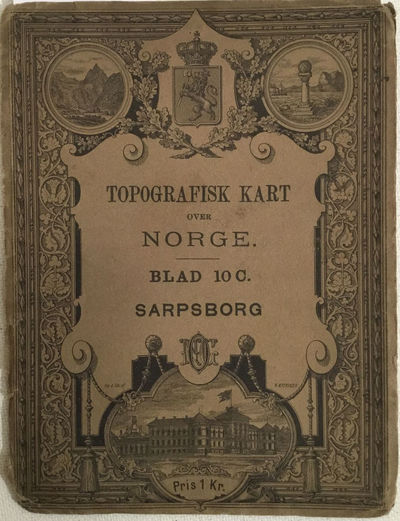 Topografisk kart over Norge. Blad 10 C. Sarpsborg