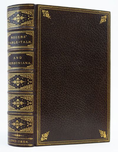 RECOLLECTIONS OF THE TABLE-TALK OF SAMUEL ROGERS. TO WHICH IS ADDED PORSONIANA