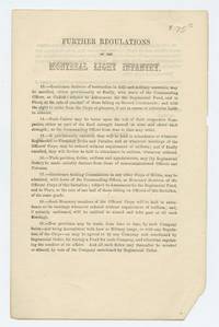 image of Further Regulations of the Montreal Light Infantry