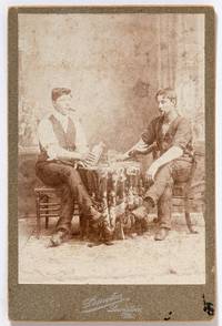 [Cabinet card]: Photograph of two men drinking