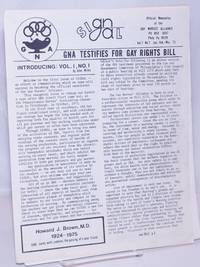 image of Signal: the official newsletter of the Gay Nurses' Alliance vol. 1, #1, Jan. - March, 1975: GNA Testifies for Gay Rights Bill