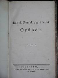DANSK-NORSK OCH SVENSK ORDBOK. (photo 2)
