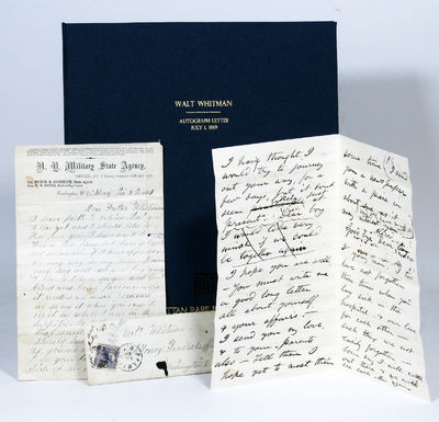 Autograph Letter Draft to Alfred Pratt. WITH: Alfred Pratt's autograph letter to Whitman