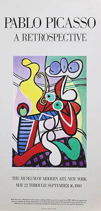 PABLO PICASSO - A RETROSPECTIVE / FULL COLOR PICTORIAL POSTER