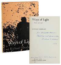 Ways of Light: Poems 1972-1980 [Inscribed and Signed with Autograph Letter Laid in]