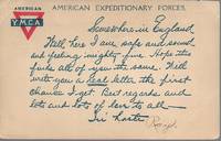 American Expeditionary Forces (AEF) YMCA-WWI &quot;Soldiers&#039; Mail&quot; Postcard -Circa 1917 by An AMERICAN Hero Named "Ray - ~1917