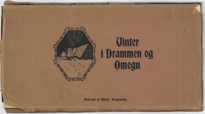 Vinter i Drammen og Omegn. (Leporelloalbum).