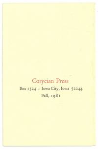 [Publisher’s Catalog] Corycian Press: Box 1524: Iowa City, Iowa 52244 – Fall, 1981
