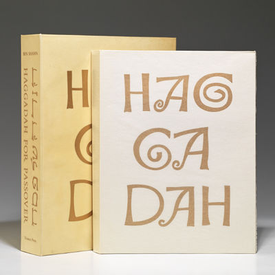 1966. First Edition. Signed. SHAHN, Ben. Haggadah for Passover. Paris: Trianon Press, (1966). Large ...