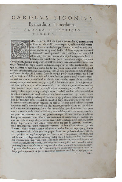 Historiarum ab urbe condita, libri, qui extant, XXXV: cum universae historiae epitomis à Carolo Sigonio emendati: cuius etiam scholia simul eduntur, quibus ijdem libri, atque epitomae partim emendantur, partim etiam explanantur. - [THE LANDMARK SIGNONIO-EDITION] (photo 2)