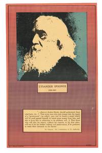 Psychedelic poster of American individualist anarchist and abolitionist author Lysander Spooner