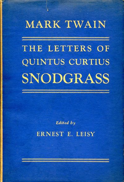 The Letters of Quintus Curtius Snodgrass