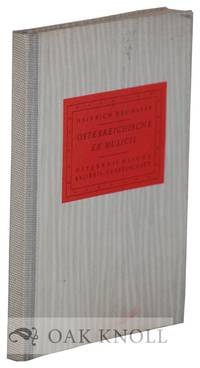 ÖSTERRICHISCHE EX MUSICIS by Heinrich Neumayer - 1960 - from Oak Knoll Books/Oak Knoll Press (SKU: 131006)