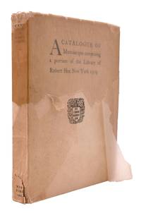 cover of A Catalogue of Manuscripts comprising a portion of the Library of Robert Hoe