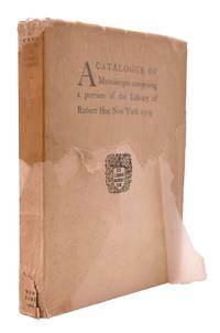 A Catalogue of Manuscripts comprising a portion of the Library of Robert Hoe