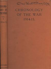 Chronology of the War, 1914-15, Volume I by Gleichen, Edward - 1918