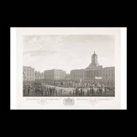 Twelve plates of Willem I's arrival and inauguration in Brussels and the Battles of Quatre-Bras...