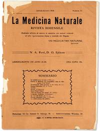La Medicina Naturale. Rivista Bimensale. No. 17 (July-Aug 1918)