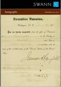 image of AUTOGRAPHS: Including Items from the Collection of James M. Ransom. Public Auction Sale 2296. Thursday, November 29, 2012....