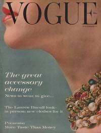 Vogue Magazine (incorporating Vanity Fair). November 15, 1959. Vol. 134.  No. 9.