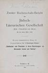 Zweiter Rechenschafts-Bericht der Jüdisch-Gesellschaft (Sitz : Frankfurt am Main), für die Jahre 1904-1906. Mit einer wissenschaftlichen Beilage von Provinzial-Rabbiner Dr. S. Bamberger-Hanau : "Sadducäer und Pharisäer in ihren Beziehungen zu Alexander Jannai und Salome