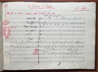 La Duchessa di Padova Musiche di scena e intermezzi, per la tragedia di Oscar Wilde. Autograph musical manuscript full score