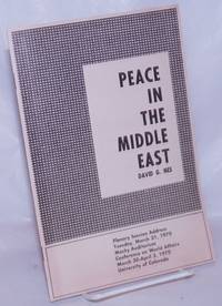 Peace in the Middle East de Nes, David G - 1970