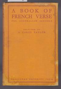 cover of A Book of French Verse for Australian Schools